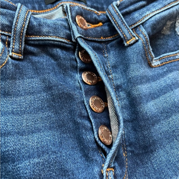 Judy Blue High Waisted Slim Straight Leg Jeans size 26 - Picture 4 of 7